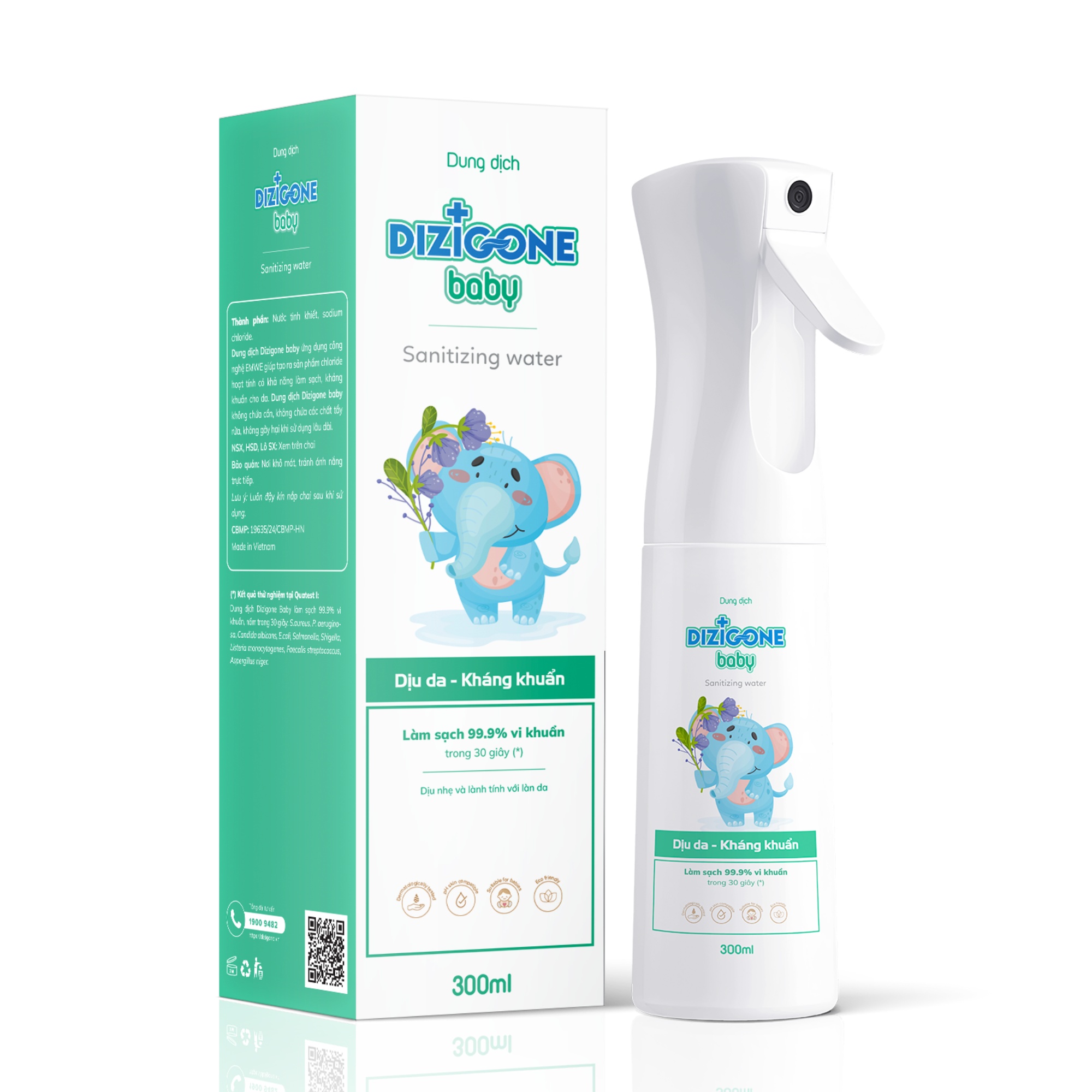 dung dịch dizigone baby - chai xịt 300ml